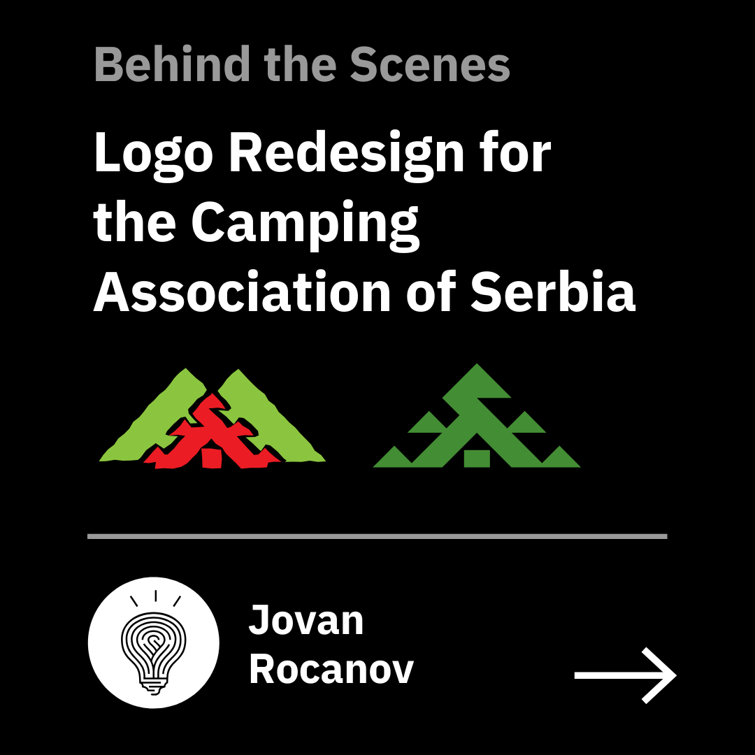 Jovan Rocanov, logo design, Camping Association of Serbia