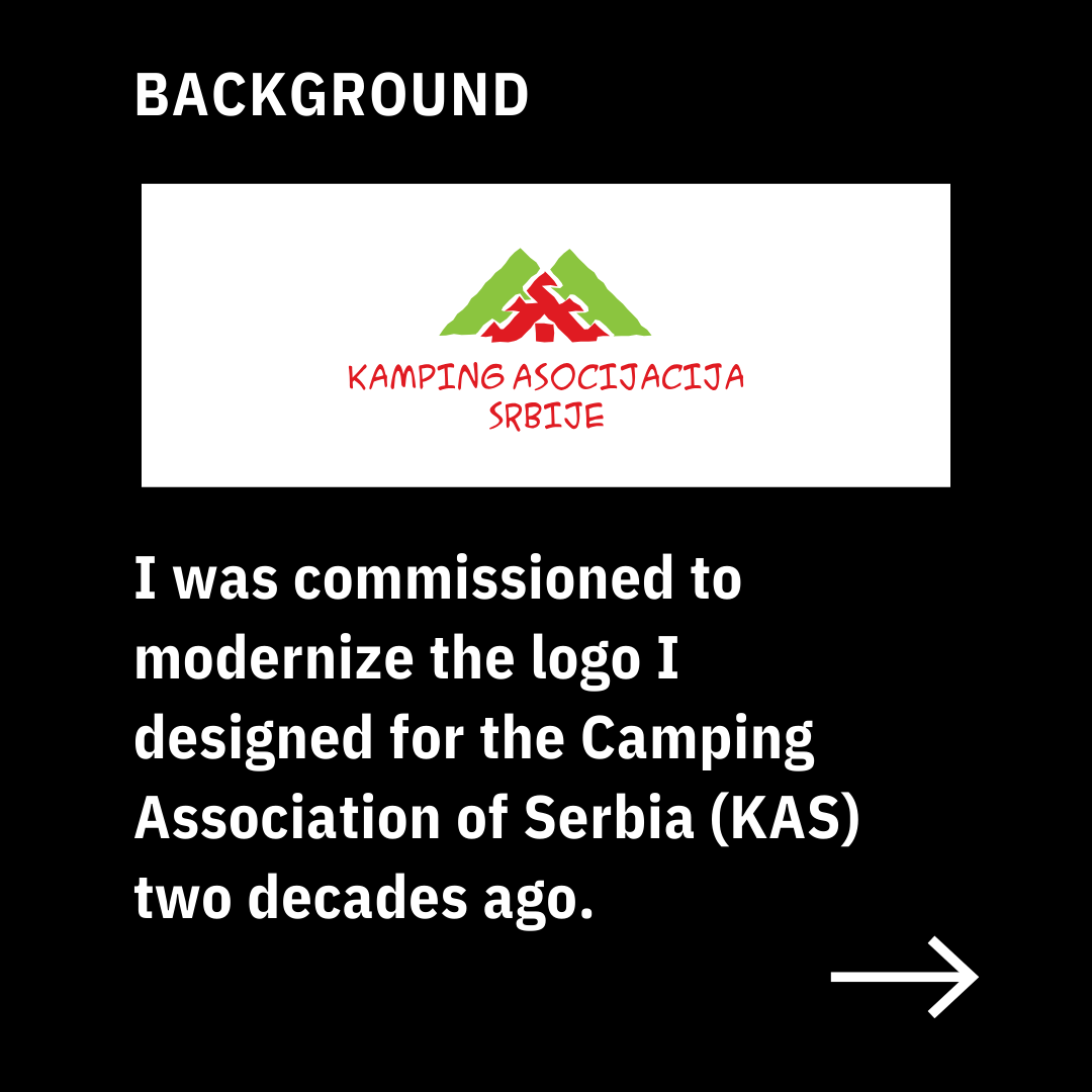 Jovan Rocanov, logo design, Camping Association of Serbia